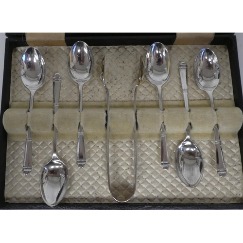 4 - Silver items: to include a Christening tankard; spoons; and a snuff box  mixed marks  (approx. total... 