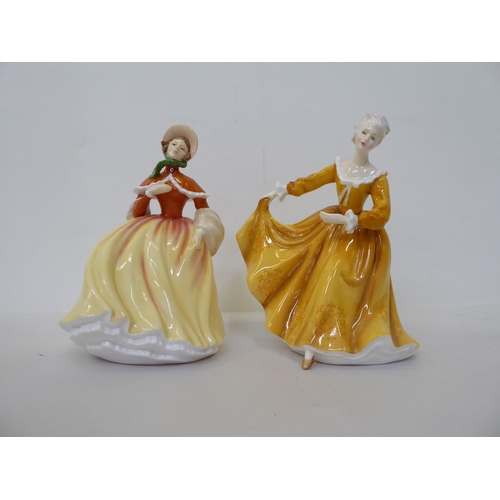 40 - Five Royal Doulton china figures: to include 'Julia'  HN4390  8