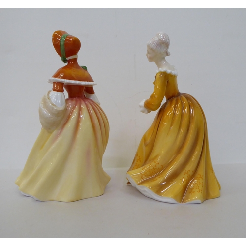 40 - Five Royal Doulton china figures: to include 'Julia'  HN4390  8