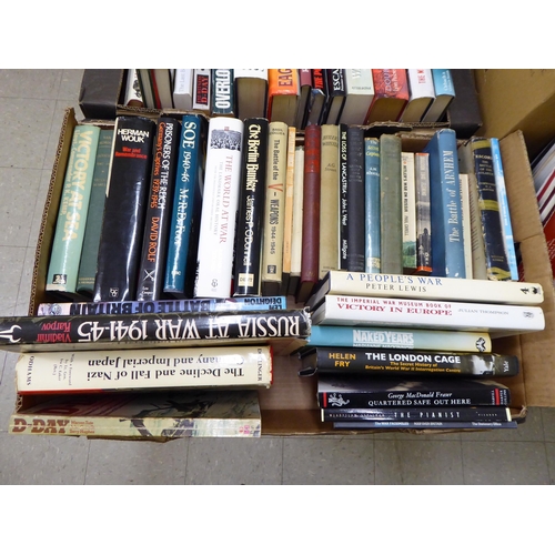 48 - Books, military reference, mostly World War II: to include 'The Desert War' by Alan Moorehead; and '... 