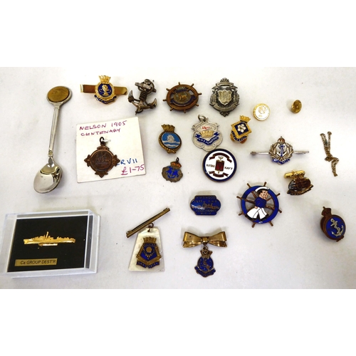 72 - Badges and awards: to include a blue enamelled badge for HMS Hood