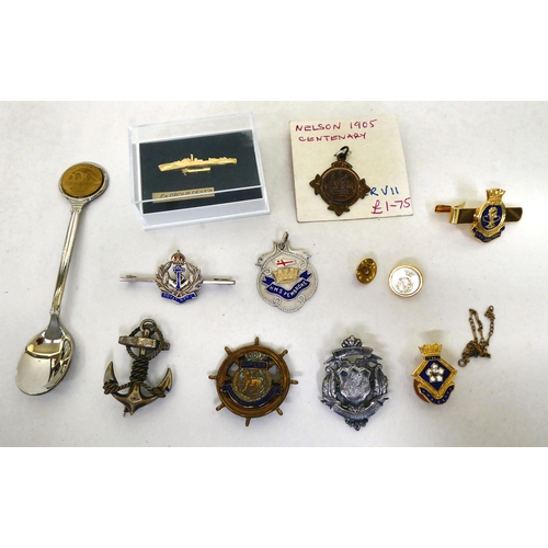 72 - Badges and awards: to include a blue enamelled badge for HMS Hood