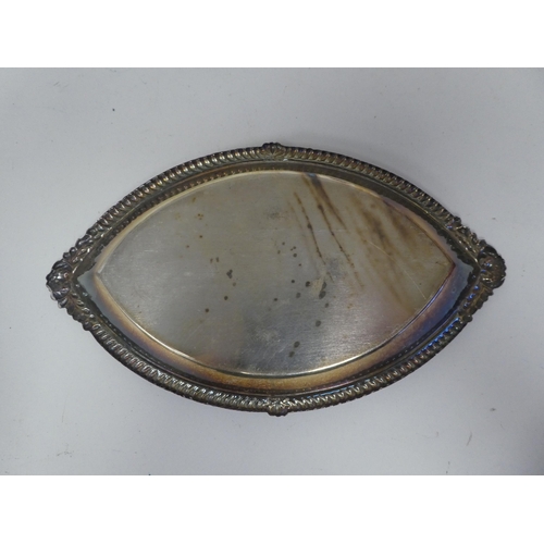 9 - Silver collectables: to include a salt with a blue glass liner  Birmingham marks rubbed