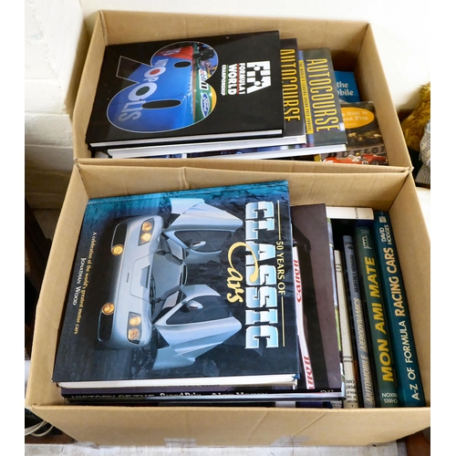 285 - Books, mainly motor related: to include 'A-Z Racing Cars' by David Hodges and '50 Years of Classic C... 