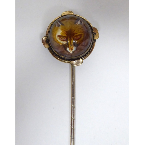 207 - Jewellery: to include a late Victorian yellow metal clover brooch, set with seed pearls and purple s... 