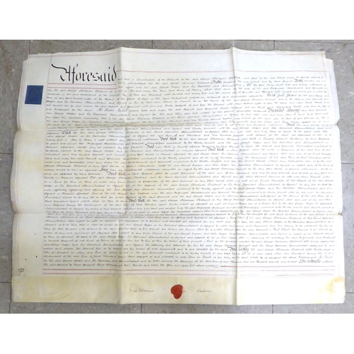 4 - Uncollated, unframed period indentures