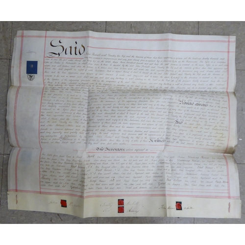 5 - Uncollated, unframed period indentures