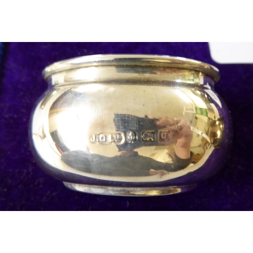 50 - Silver items: to include condiments pots  mixed marks  (combined gross weight approx. 7ozs... 