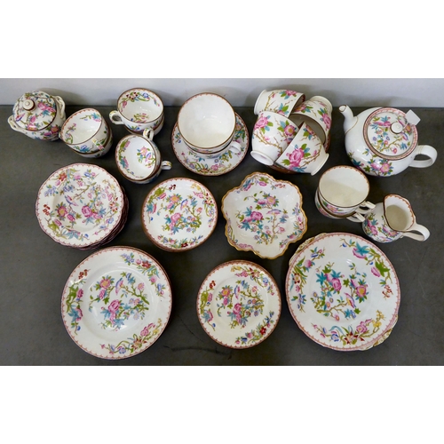 67 - Mintons china, flower and bird pattern teaware