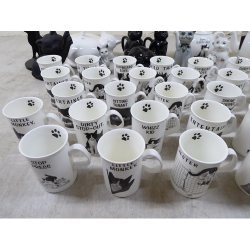 169 - Cat themed collectables: to include promotional mugs