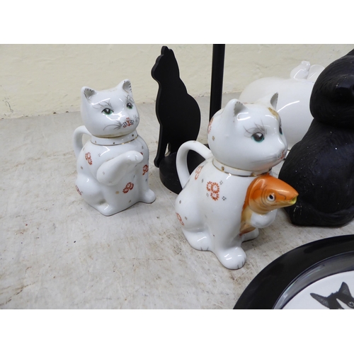 169 - Cat themed collectables: to include promotional mugs