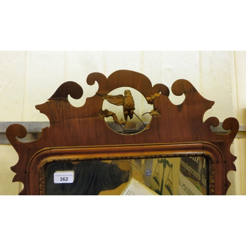 362 - A late George III walnut framed and carved pier glass  35