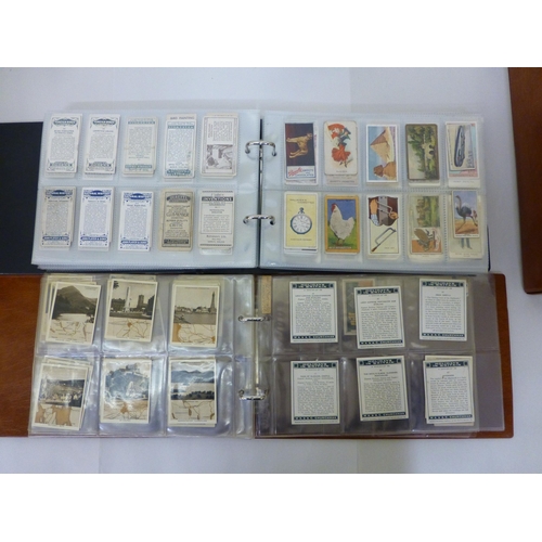 363 - Uncollated cigarette cards, loose and in albums  various themes: to include examples by Wills for Cr... 