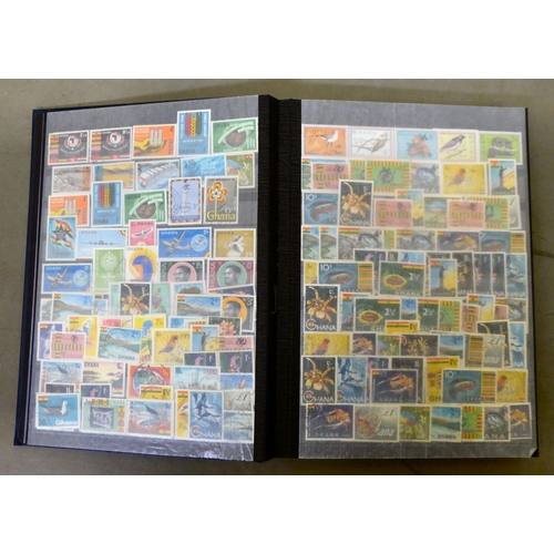 45 - Uncollated postage stamps: to include stockbooks and albums