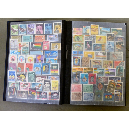 45 - Uncollated postage stamps: to include stockbooks and albums