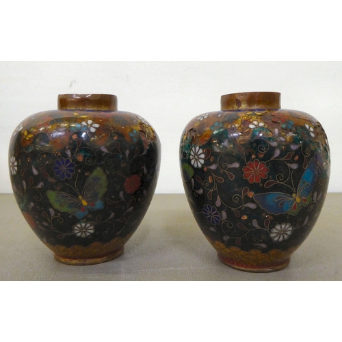 71 - A mixed lot: to include a pair of early 19thC porcelain pot pourri vases, decorated with figures&nbs... 