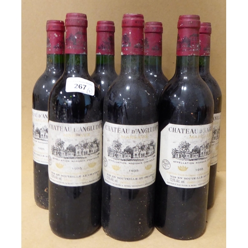 267 - Wine: seven bottles of 1995 Chateau d'Angludet Mis en Boutella au Chateau Appellation Margaux Contro... 