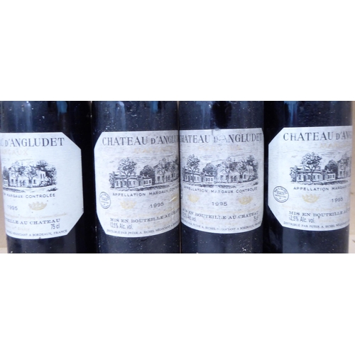 267 - Wine: seven bottles of 1995 Chateau d'Angludet Mis en Boutella au Chateau Appellation Margaux Contro... 