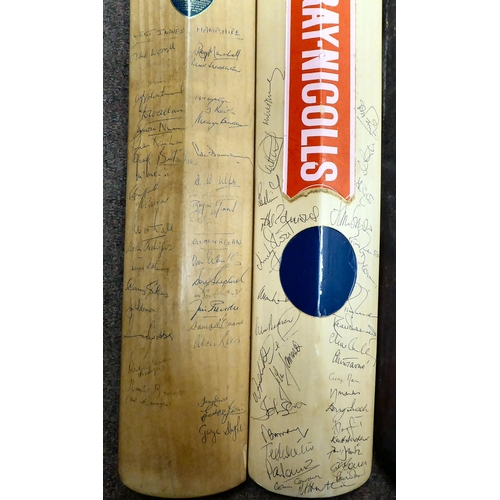 98 - Six various cricket bats, the majority signed: to include NatWest Final Test Match 1995; and West In... 