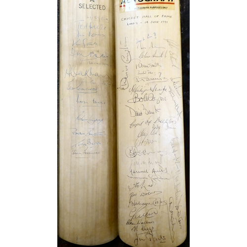 98 - Six various cricket bats, the majority signed: to include NatWest Final Test Match 1995; and West In... 