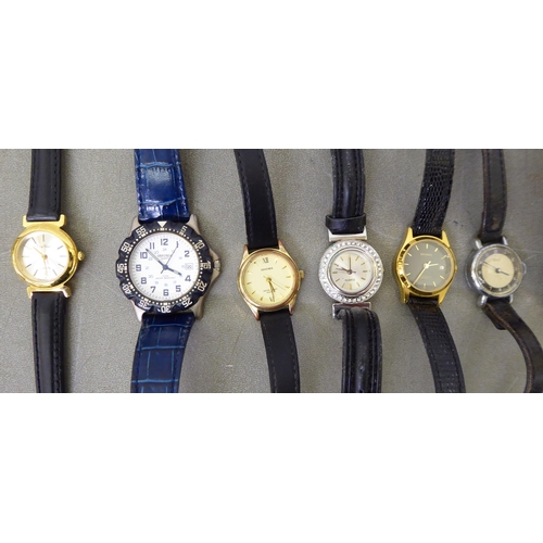 131 - Wristwatches  variously cased and strapped