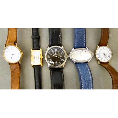 131 - Wristwatches  variously cased and strapped