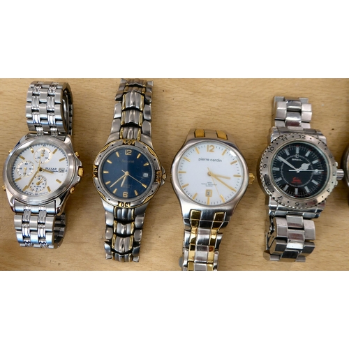 260 - Mainly stainless steel cased and strapped wristwatches&nbsp;