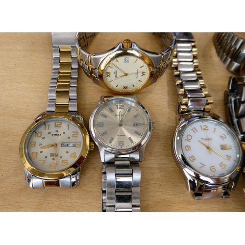 260 - Mainly stainless steel cased and strapped wristwatches&nbsp;