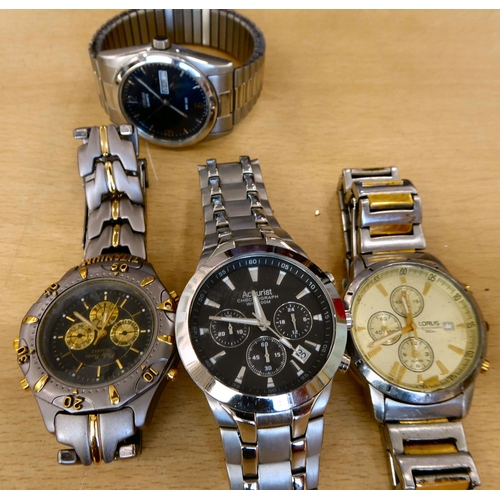 260 - Mainly stainless steel cased and strapped wristwatches&nbsp;