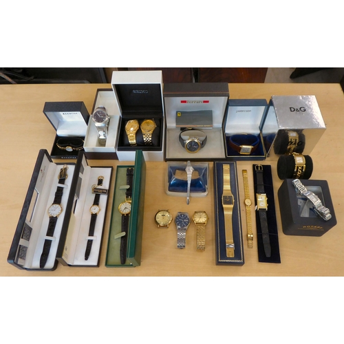 284 - Wristwatches&nbsp; variously cased and strapped&nbsp; some boxed