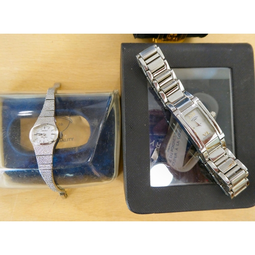 284 - Wristwatches&nbsp; variously cased and strapped&nbsp; some boxed