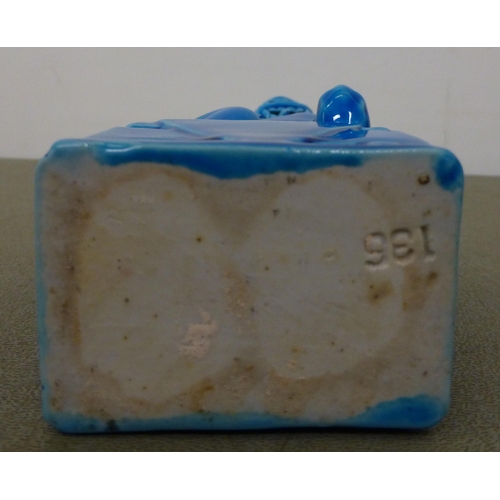 103 - Chinese and Japanese ceramics: to include a blue glazed Dog of Fo  6.5