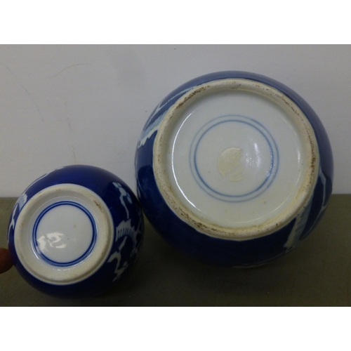 103 - Chinese and Japanese ceramics: to include a blue glazed Dog of Fo  6.5