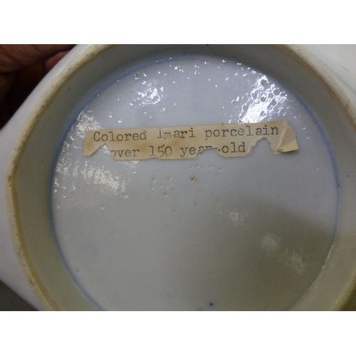 103 - Chinese and Japanese ceramics: to include a blue glazed Dog of Fo  6.5