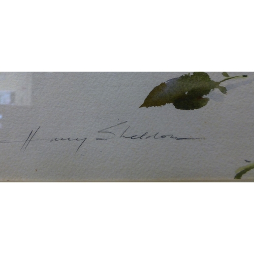 108 - Harry Sheldon - 'Silver Jubilee' a still life study of roses&nbsp; watercolour&nbsp; bears a signatu... 