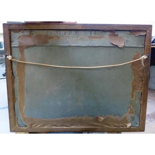 118 - Three framed pictures: to include KJ Messer - a landscape study&nbsp; watercolour&nbsp; bears a sign... 