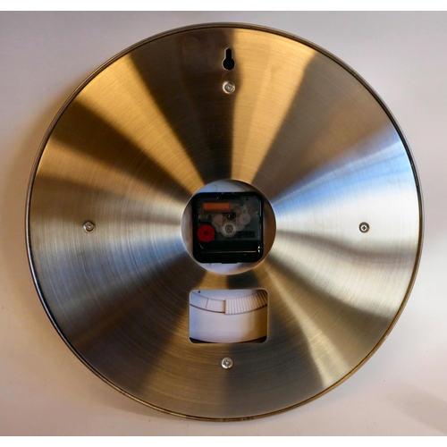 65 - A dealer display advertising wall timepiece for 'Rolex Oyster Perpetual', faced by a black baton dia... 