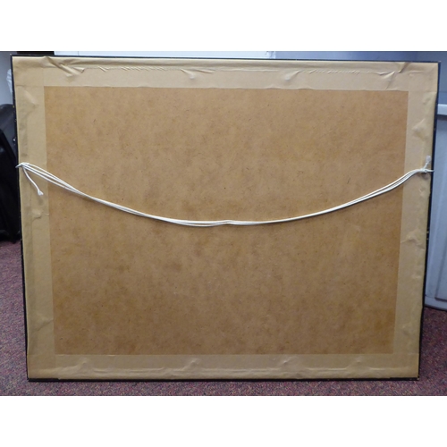 66 - Norman Hoad - horses in a barn with a farrier  watercolour  bears a signature  11