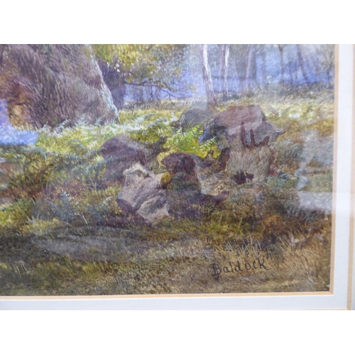 76 - James Baldock - 'Sherwood Forest'&nbsp; watercolour&nbsp; bears a signature&nbsp; 10