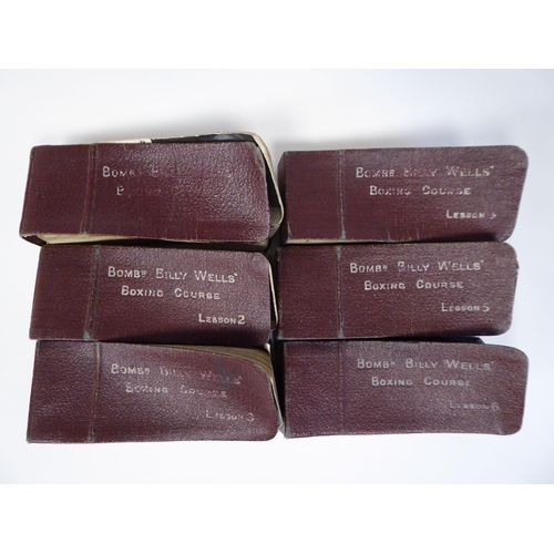 78 - A series of six early 20thC monochrome photographic 'Boxing Course Lessons', in the form of flicker ... 