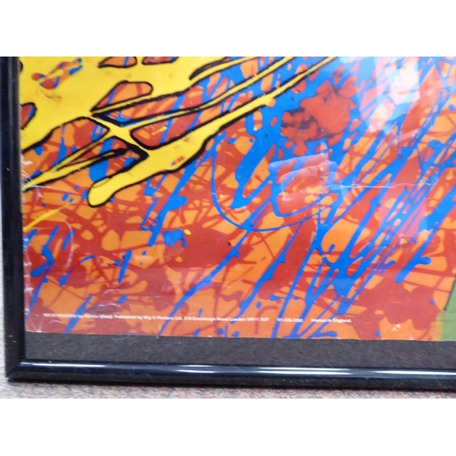 84 - After Martin Sharp - 'Jimi Hendrix Explosion'&nbsp; coloured print poster, MS16 Hendrix by Martin Sh... 