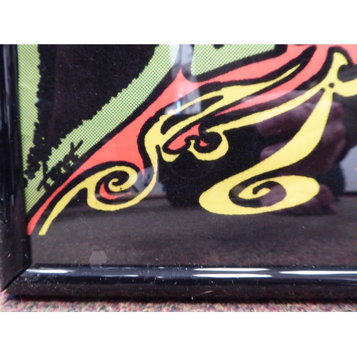 85 - An original 'Jimi Hendrix Blacklight' coloured poster, published 1975 by Dynamic Pub Co, Medina, Ohi... 