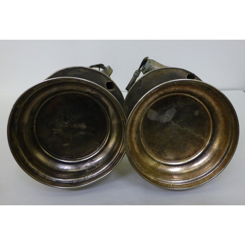 23 - Two modern Asian galvanised metal figures, playing musical instruments&nbsp; 15