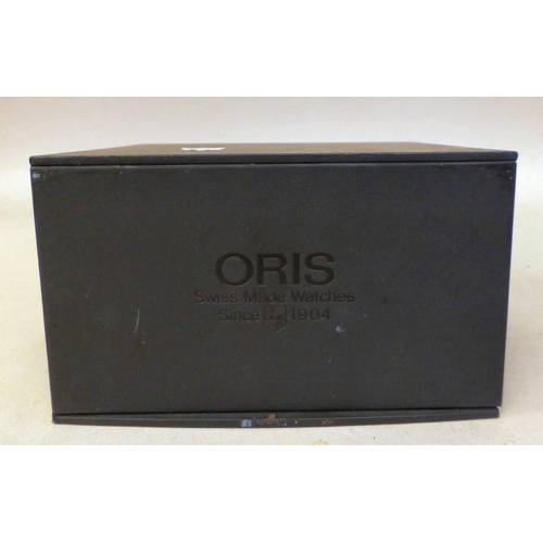 12 - A lady's Oris stainless steel cased, automatic bracelet watch with an Arabic dial&nbsp; boxed