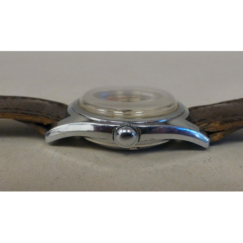 14 - A Halgreen stainless steel cased automatic wristwatch with an Arabic dial