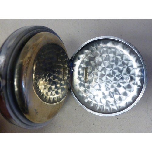 15 - A military issue chrome cased stop watch with an Arabic dial