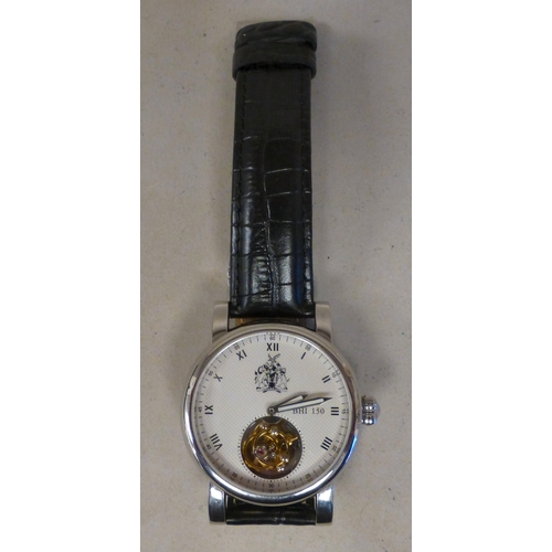 22 - A British Horological Institute (BHI) 150 Tourbillon, stainless steel cased manual wristwatch, faced... 