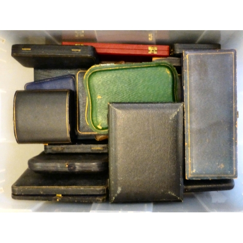 244 - Empty silverware boxes&nbsp; various shapes and sizes&nbsp;