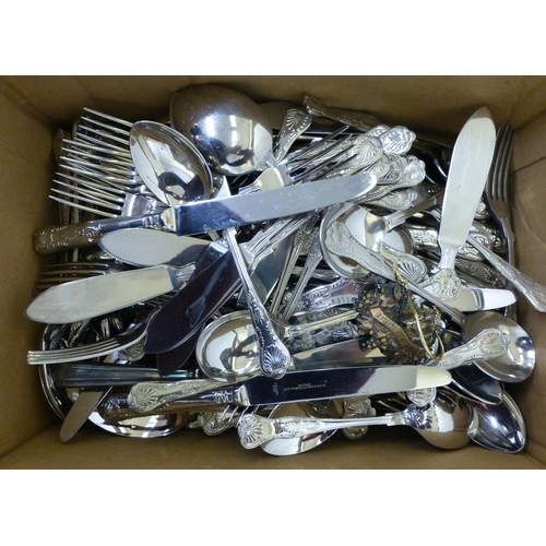 247 - Stainless steel and EPNS cutlery: to include examples by Slack & Barlow