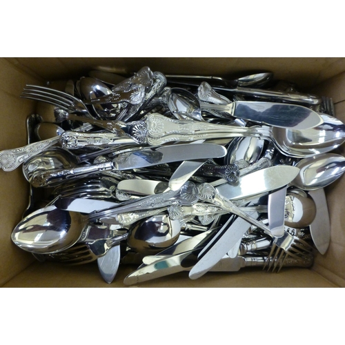 247 - Stainless steel and EPNS cutlery: to include examples by Slack & Barlow